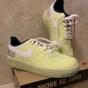 Nike Air Force 1 Crater GS Lemon Twist Yellow 11c